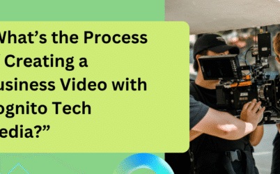 Cognito Tech Media video team filming a business video with professional equipment.
