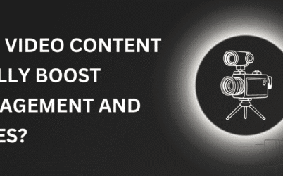 Entrepreneur analyzing video content analytics and engagement metrics on a screen.