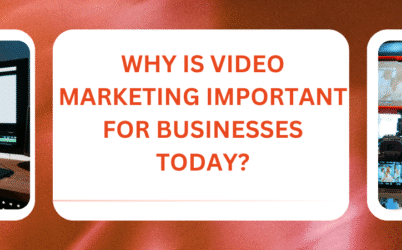 Illustration of video playback, analytics graphs, and engagement icons woven into a marketing storyboard.